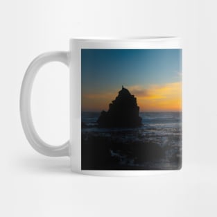 Sun Setting Into The Pacific Ocean Mug